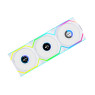 Lian Li UNI Fan SL - LCD Wireless 120 - Triple Pack - ARGB Fan - 1.6" LCD Display - 2.4 GHz Wireless Signal for RGB & Fan Control - Controller Included and Required - White (12SLLCD1W3W)
